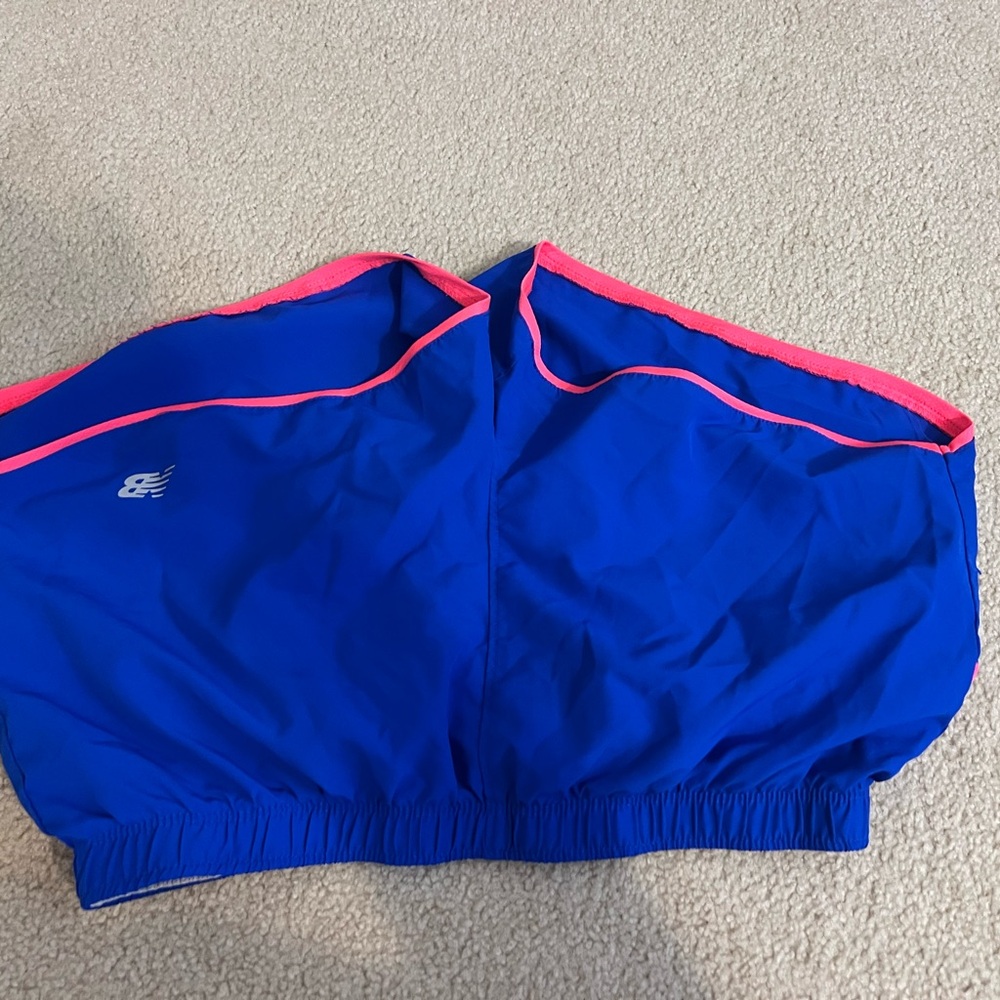 New Balance Blue and Pink Athletic Shorts